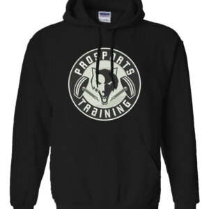 An image of a black Pro Sports Training hoodie