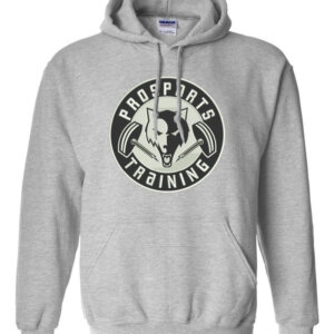 An image of a grey Pro Sports Training hoodie
